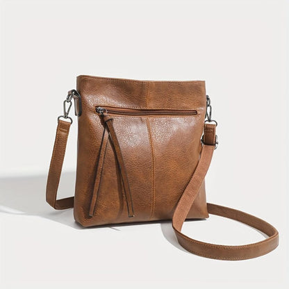 Lena Retro Square Stylish Leather Crossbody Bag
