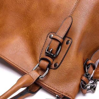Aurora Charm Luxe Soft Leather Shoulder Satchel