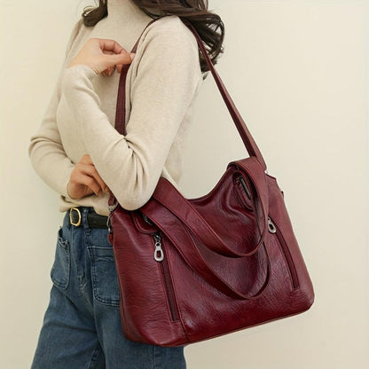Classic Retro Tote Shoulder Leather Bag