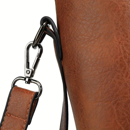 Charlotte’s Elegant Vintage Classic Leather Tote Bag