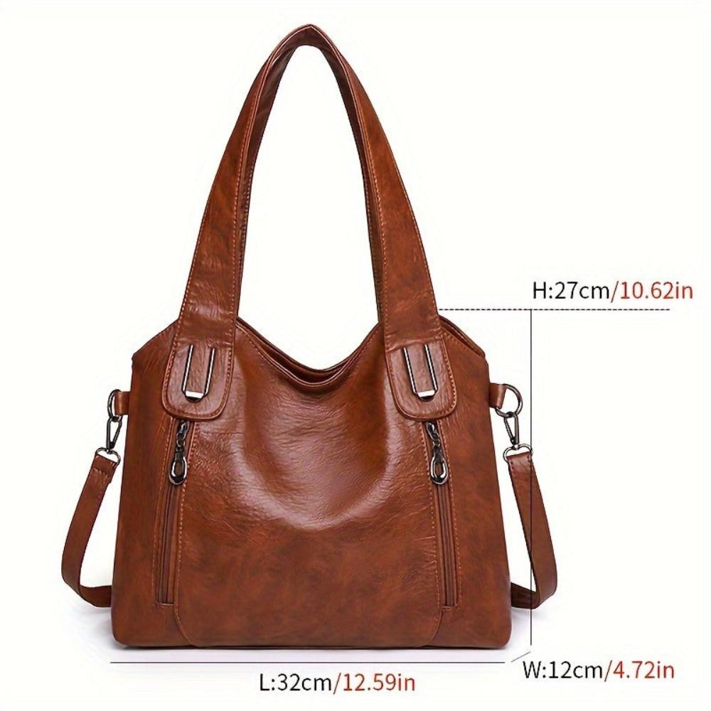 Classic Retro Tote Shoulder Leather Bag