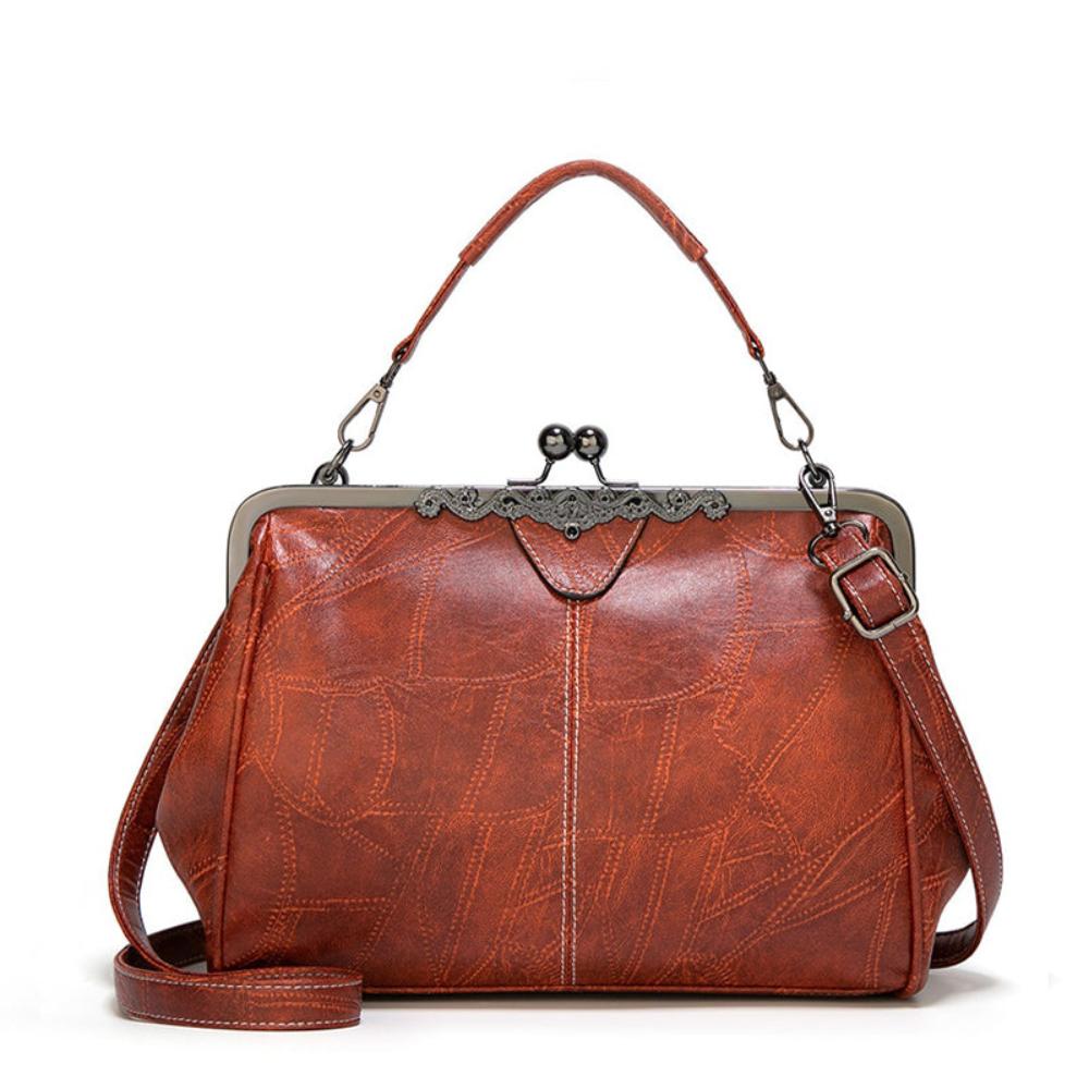 Elegant Retro Vintage Kiss-Lock Handbag