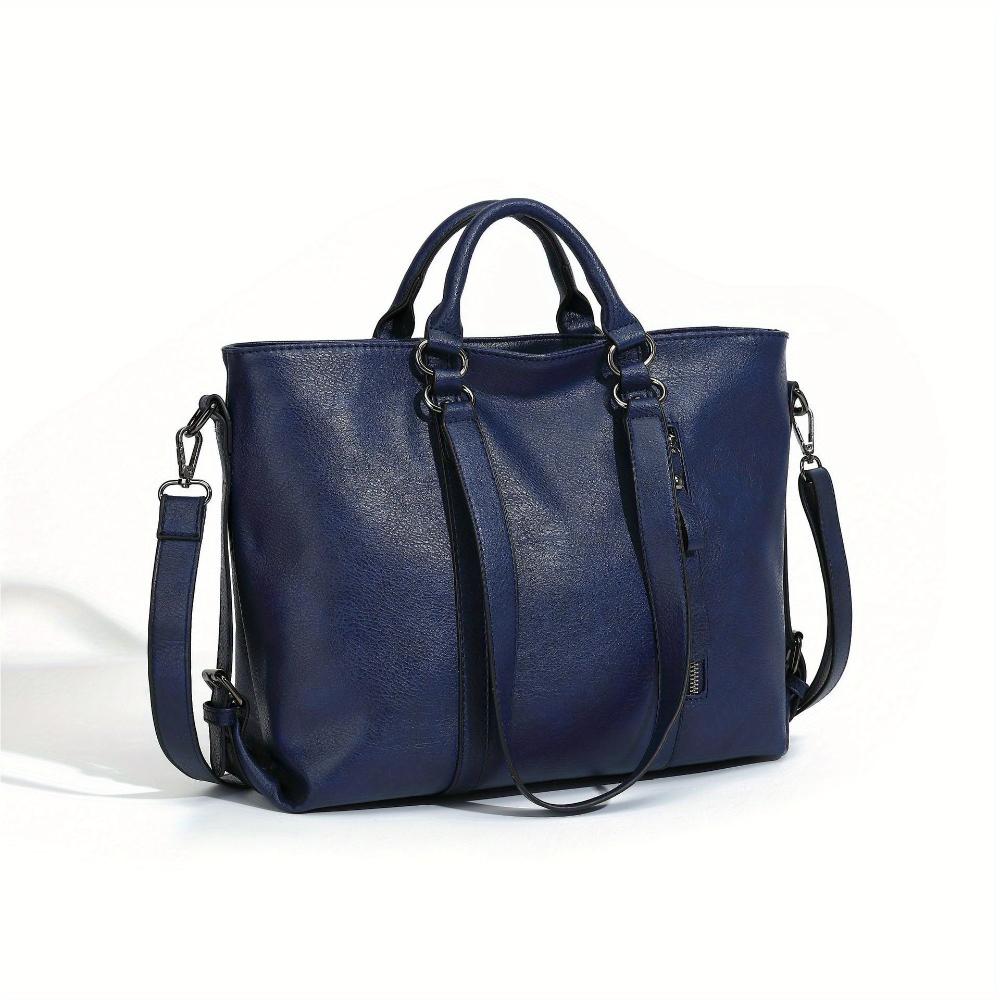 Charlotte’s Elegant Vintage Classic Leather Tote Bag