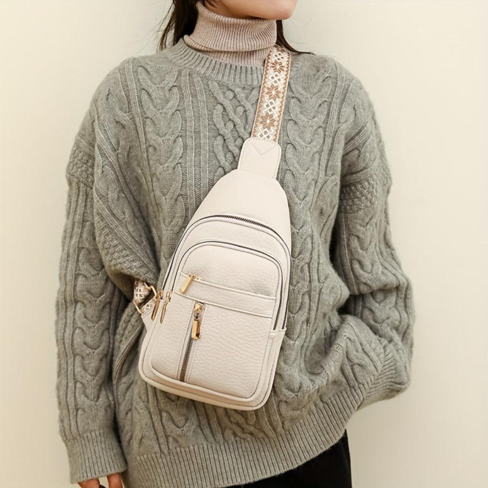 Hazel Stylish Vintage Chest Crossbody Shoulder Bag