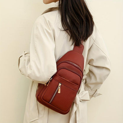 Hazel Stylish Vintage Chest Crossbody Shoulder Bag