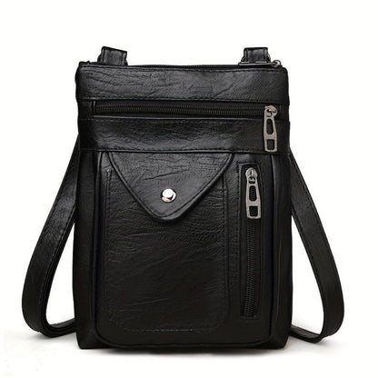 Clara Vintage Leather Crossbody Bag for Women