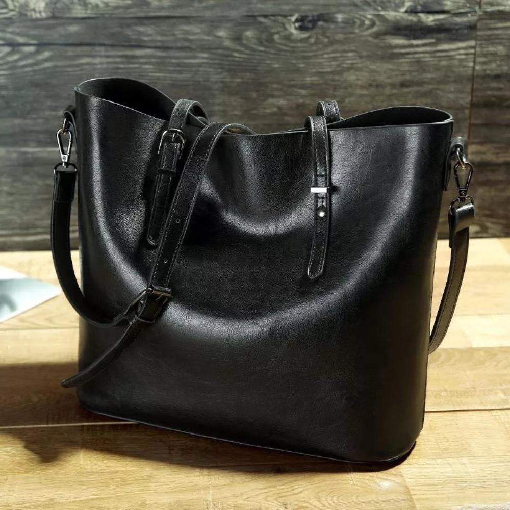 Vintage Leather Shoulder Handbag for Women Fashion