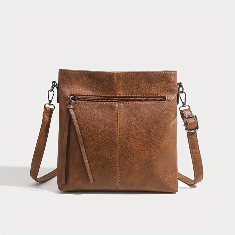 Lena Retro Square Stylish Leather Crossbody Bag