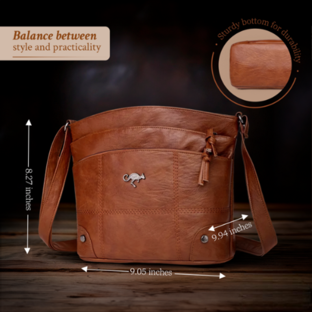 Alina Luxe Handcrafted Genuine Leather Tote