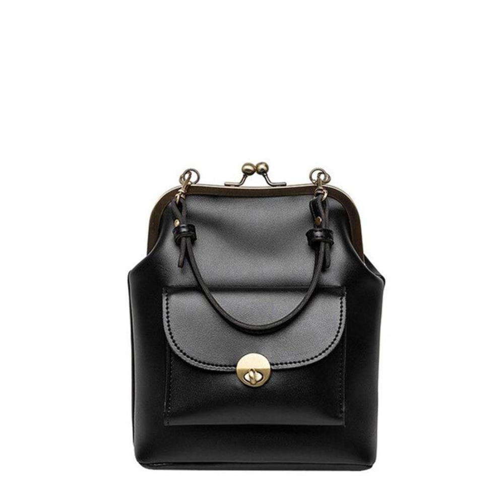 Retro Chic Vintage Kiss Lock Handbag Essential