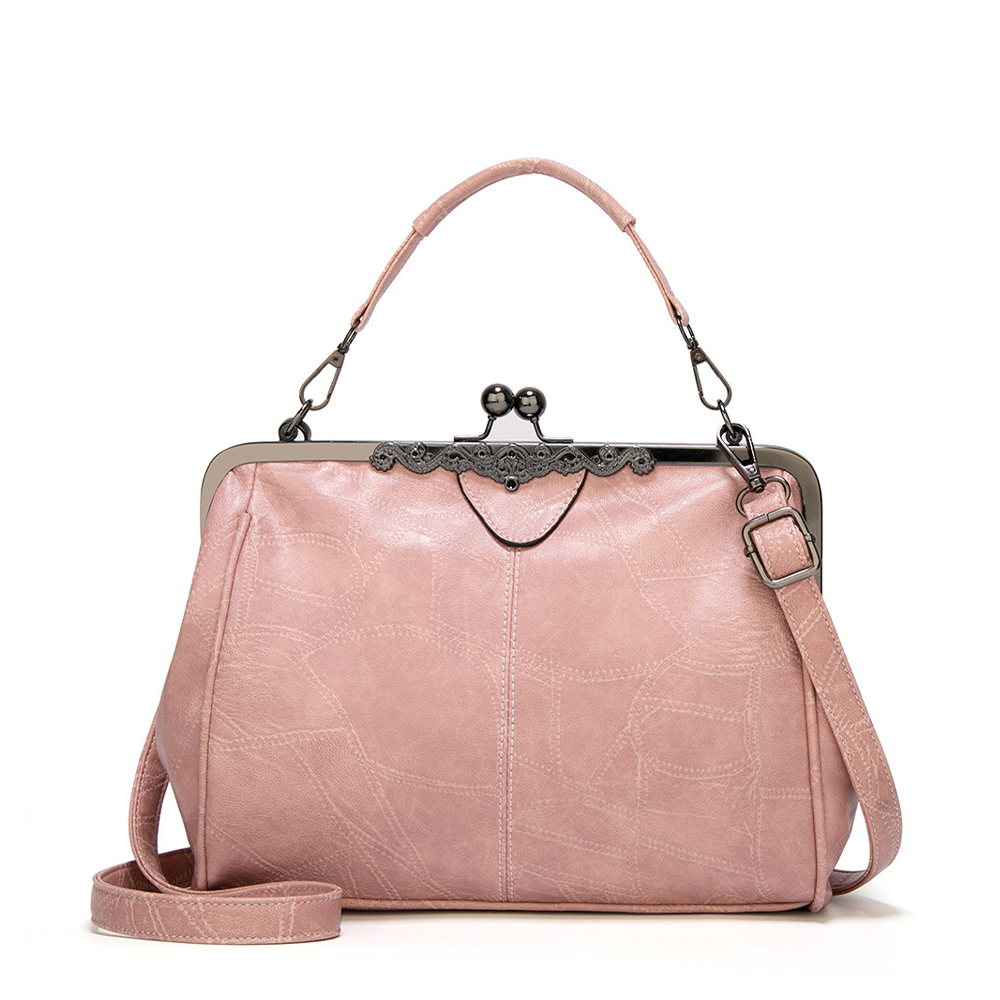 Elegant Retro Vintage Kiss-Lock Handbag