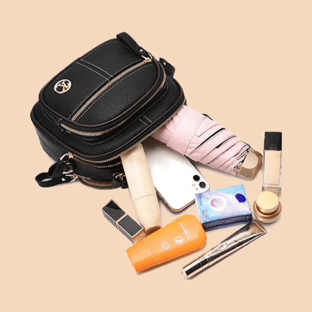 Stylish Leather Bag with Shoulder Strap
