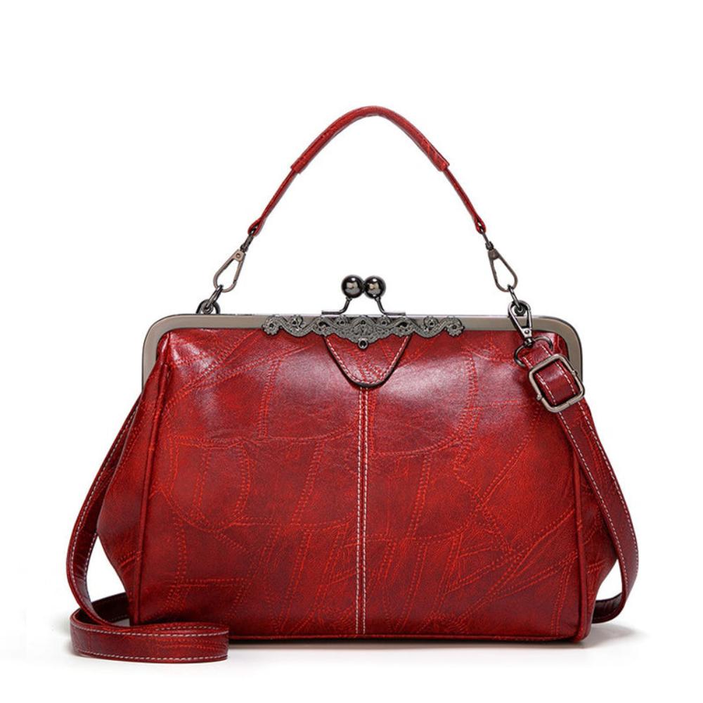 Elegant Retro Vintage Kiss-Lock Handbag