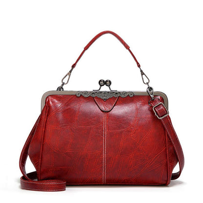 Elegant Retro Vintage Kiss-Lock Handbag