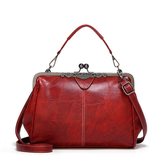 Elegant Retro Vintage Kiss-Lock Handbag