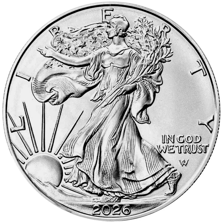 Roll of 20 - 2026 $1 American Silver Eagle 1 oz BU / U.S. Mint Sealed 2